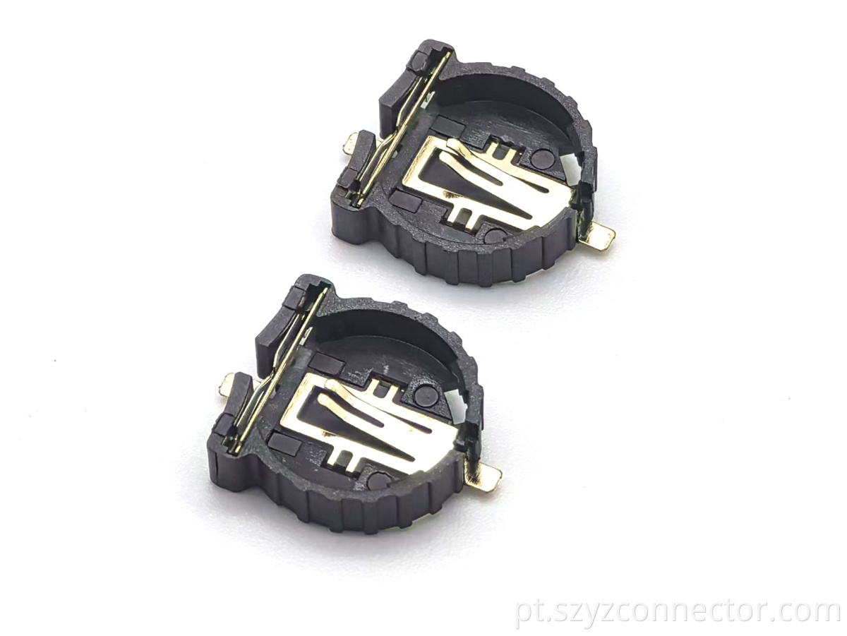 Surface Mount Lithium Battery Contact Clip PPS Material
